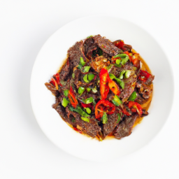 꽈리고추 차돌박이 조림