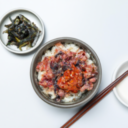 멸치 참치 덮밥