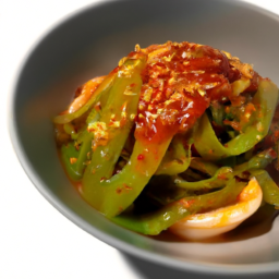 마늘종무침 요리 이미지