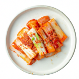 보쌈무 김치 요리 이미지
