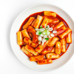 기름 떡볶이 요리 이미지