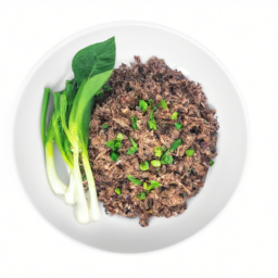 돼지고기 바질덮밥